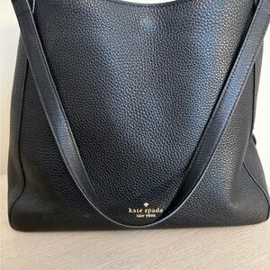 Kate Spade Black Pebbled Leather Shoulder Bag